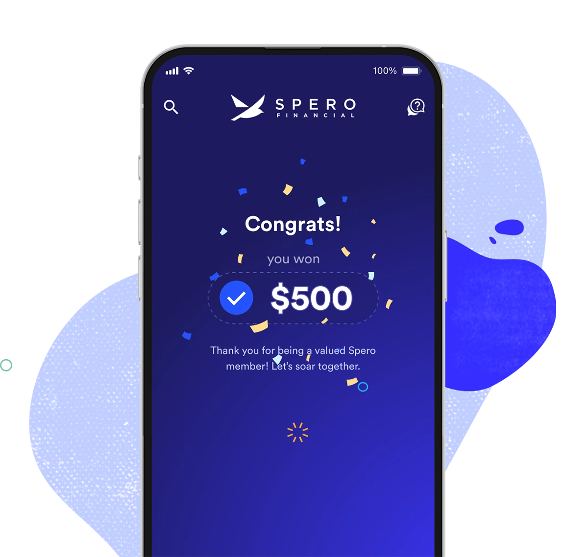 Digital Banking Giveaway Celebration phone